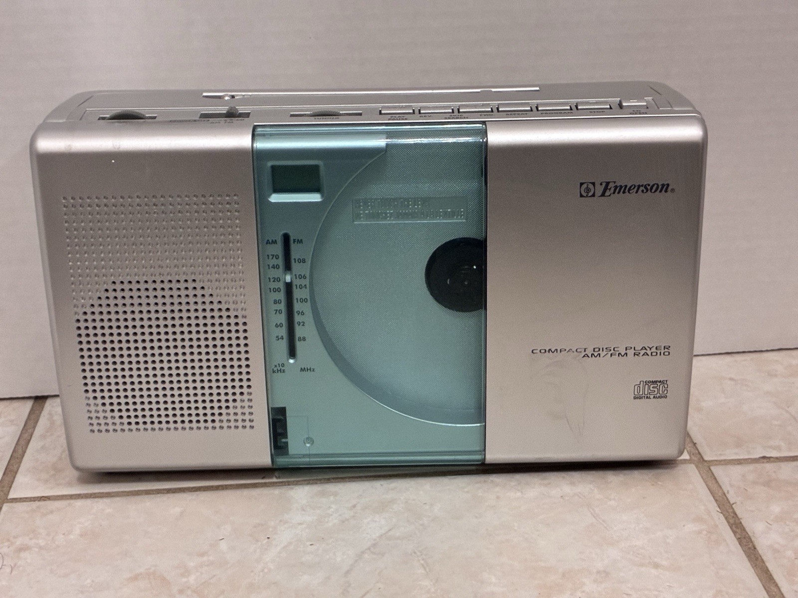Am Fm Radio Boombox Tested Works Ac/battery