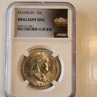 New Listing1962 Franklin Half Dollar 50C NGC Brilliant Uncirculated Philadelphia 90% Silver