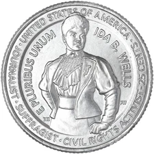 2025 P American Women Quarter Ida B Wells Choice BU CN-Clad Copper