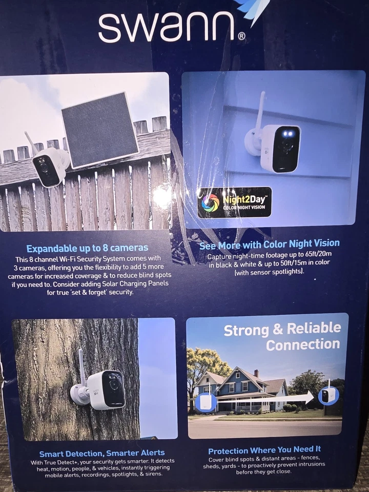 Swann MaxRanger4K 3-Camera Long-Range Wireless Security System SWNVK-MRMINISD3 - Image 3 of 4