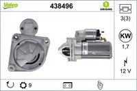 Anlasser FÜR Fiat Ducato Pritsche/Fahrgestell (250 ) - Valeo 438496