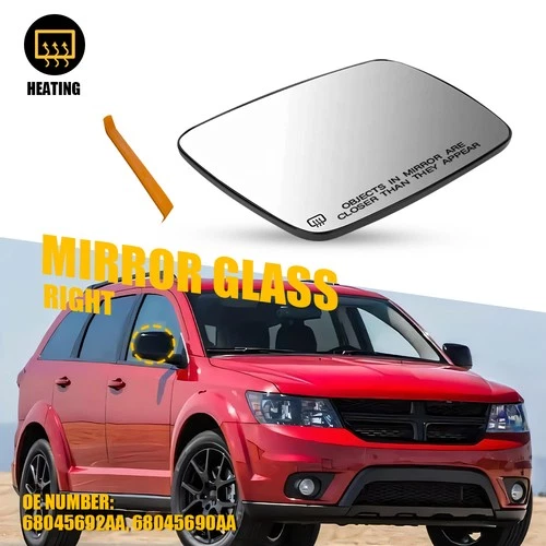 Passenger Side Mirror Glass For 2009-2020 Dodge Journey Replacement 68045690AA