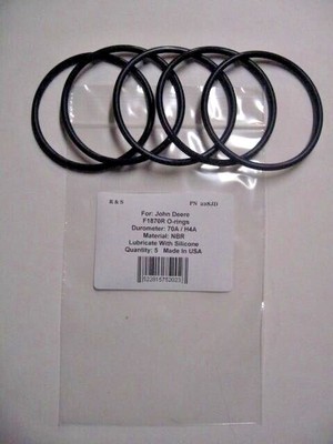 5 Compatible  John Deere F1870R O-rings / R&S 228JD / H4A Material