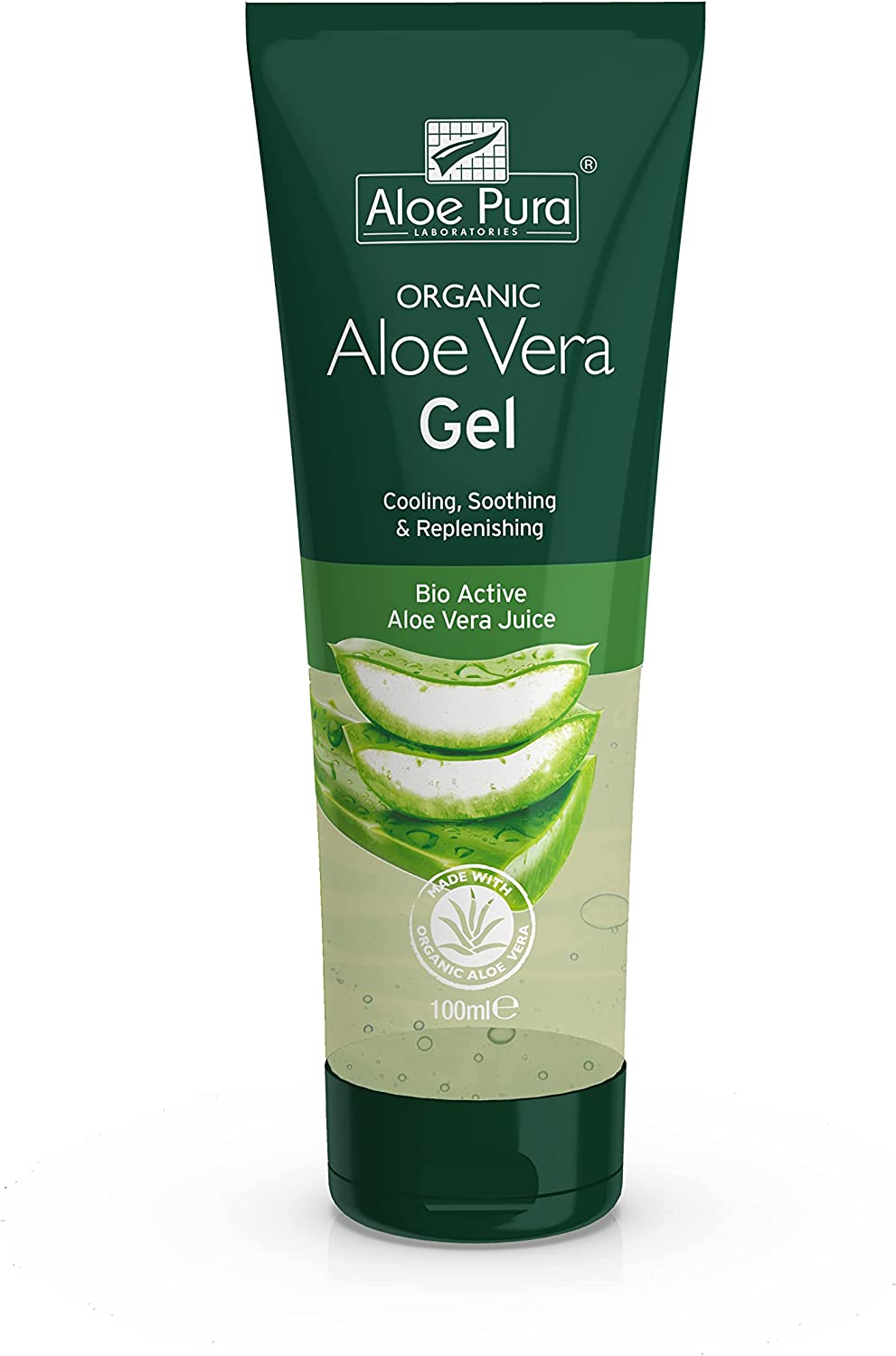 , Organic Aloe Vera Gel, Natural, Vegan, Cruelty Free, Paraben & SLS Free, Cooli