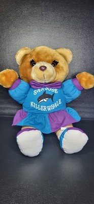 Vintage RARE 1980's Prototype ''KILLER WHALE'' SAN JOSE SHARKS KIDS PLUSH Bear