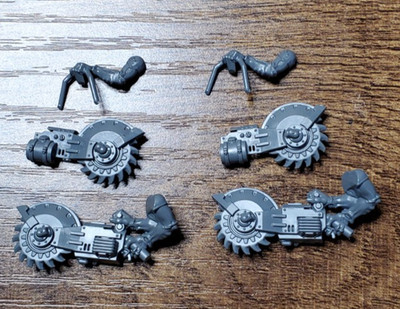Warhammer 40k Genestealer Cult Acolyte Hybrids Heavy Rock Saws - 2 Sets