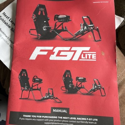 Next Level Racing F-GT Lite Formula and GT Foldable Simulator Cockpit (NLRS015)