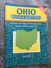 OHIO  Atlas & Gazetteer DeLorme Topo Maps - Outdoor Recreation Back Roads PB- VG