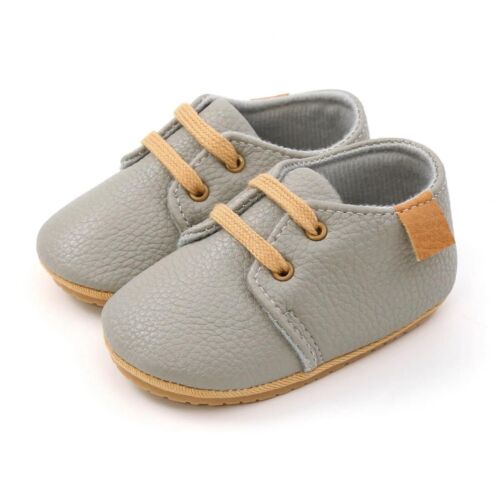 Toddler Boy Shoes School Party Infant Newborn Prewalker Walking Baby Dress Shoes - Picture 16 of 20