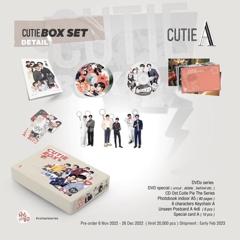 Rare & New) Thai BL Cutie Pie Box Set Ver. A DVD Photobook Rare & New) Thai BL Cutie Pie Box Set Ver. A DVD Photobook
