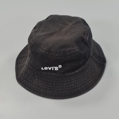 Levis Fischerhut schwarz klein 100% Baumwolle