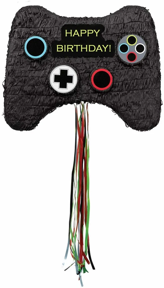 Pinata Gamepad + Maske + Stock + Füllung - Party Kindergeburtstag Geburtstag Set - Bild 2 von 4