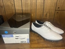 Women’s Callaway Jacqui Golf Shoes White Upper Black Sole Size 11 Lace Up 