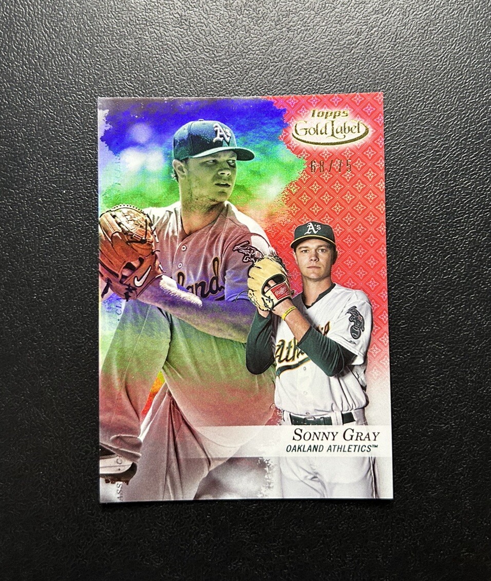 2017 Topps Gold Label Sonny Gray Red 68/75 #13