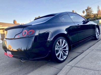 GTR tail light overlays decals 3 holes w/ inserts fit 2006-07 Infiniti ...