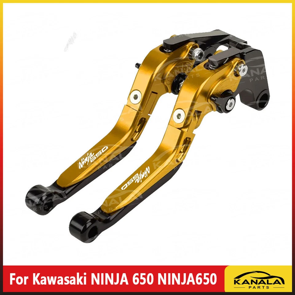 For Kawasaki NINJA 650 NINJA650R CNC Motorcycle Adjustable Brake Clutch Levers Foto 3 de 4