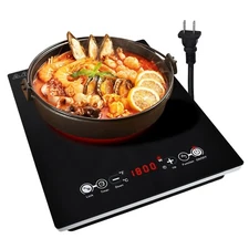 11inch Electric Radiant Cooktop Built-in 1 Burner 110V 1800W Electric Stove Top