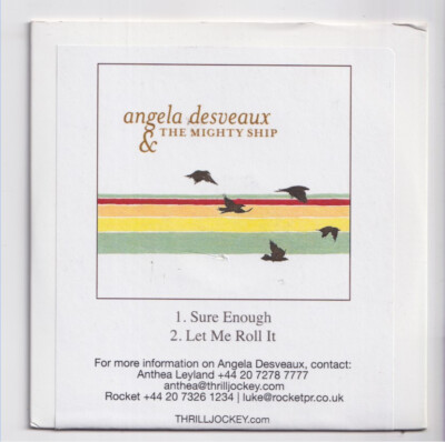 (LG316) Angela Desveaux & The Mighty Ship, Sure Enough - 2008 DJ CD