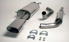 For Skoda Octavia VRS Jetex 2.5" Cat Back Res Exhaust System Oval Tail Pipe E...