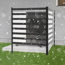 2-Panel Outdoor Air Conditioner Fence Rectangular Privacy Fence Panel 130*98.5cm