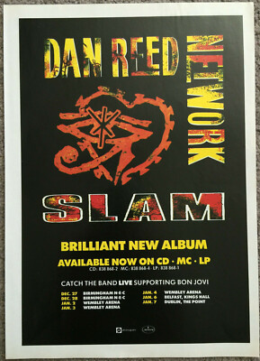 DAN REED NETWORK - SLAM 1989 Full page UK magazine ad