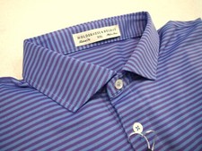 Holderness Bourne Maxwell Performance Fabric Striped Golf Shirt NWT XXL 110