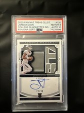 2020 Panini National Treasures Jordan Love Rookie Patch Auto RPA /99 PSA 8 / 10