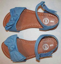 Wonder Nation Girl's Size 8 - Denim Knotted Sandal - Save on 2 or more