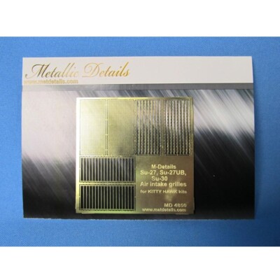 Su-27/Su-27UB/Su-30SM. Air intake grilles Photoetch Metallic Details MD4850 1:48