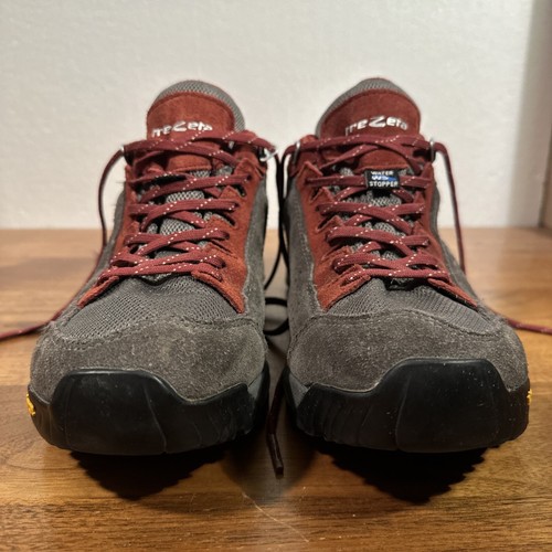 Trezeta Men’s Indigo WP Low Hiking Shoes Sz 9.5 Waterproof Gray Red NICE! - Picture 3 of 13