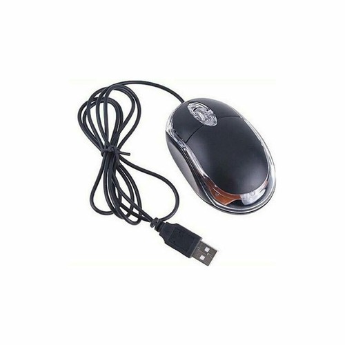 Wired Mouse Mouse For PC Laptop Computer Wheel-Black USB Optical Wired Scroll - Picture 2 of 10