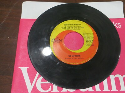 THE LETTERMEN 45 RECORD,I BELIEVE GOING OUT OF MY HEAD,CANT TAKE MY EYES OFF YOU