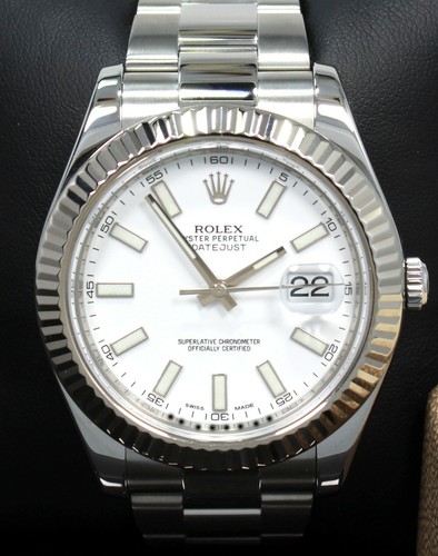 Rolex Datejust II 116334 41mm White 
