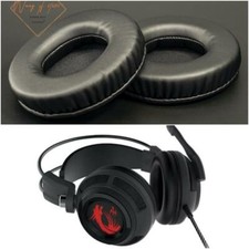 Thick Soft Leather Ear Pads Foam Cushion EarMuff For MSI Gaming Headphone