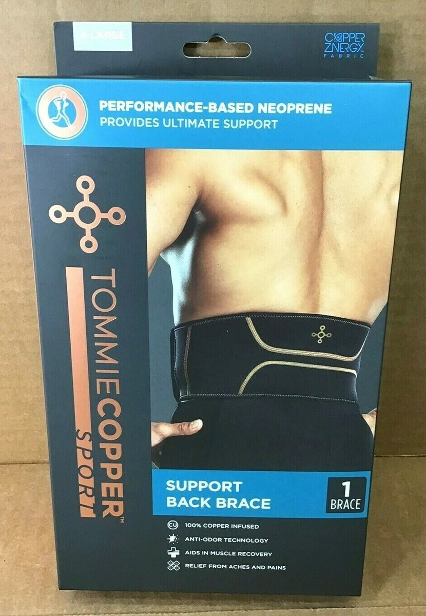 Tommie Copper Support Back Brace Pain Relief X-Large Black - D19