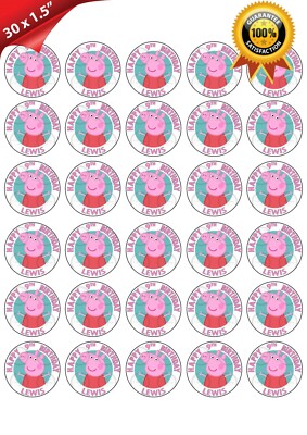 2er Set Peppa Wutz Essbarer Tortenaufleger