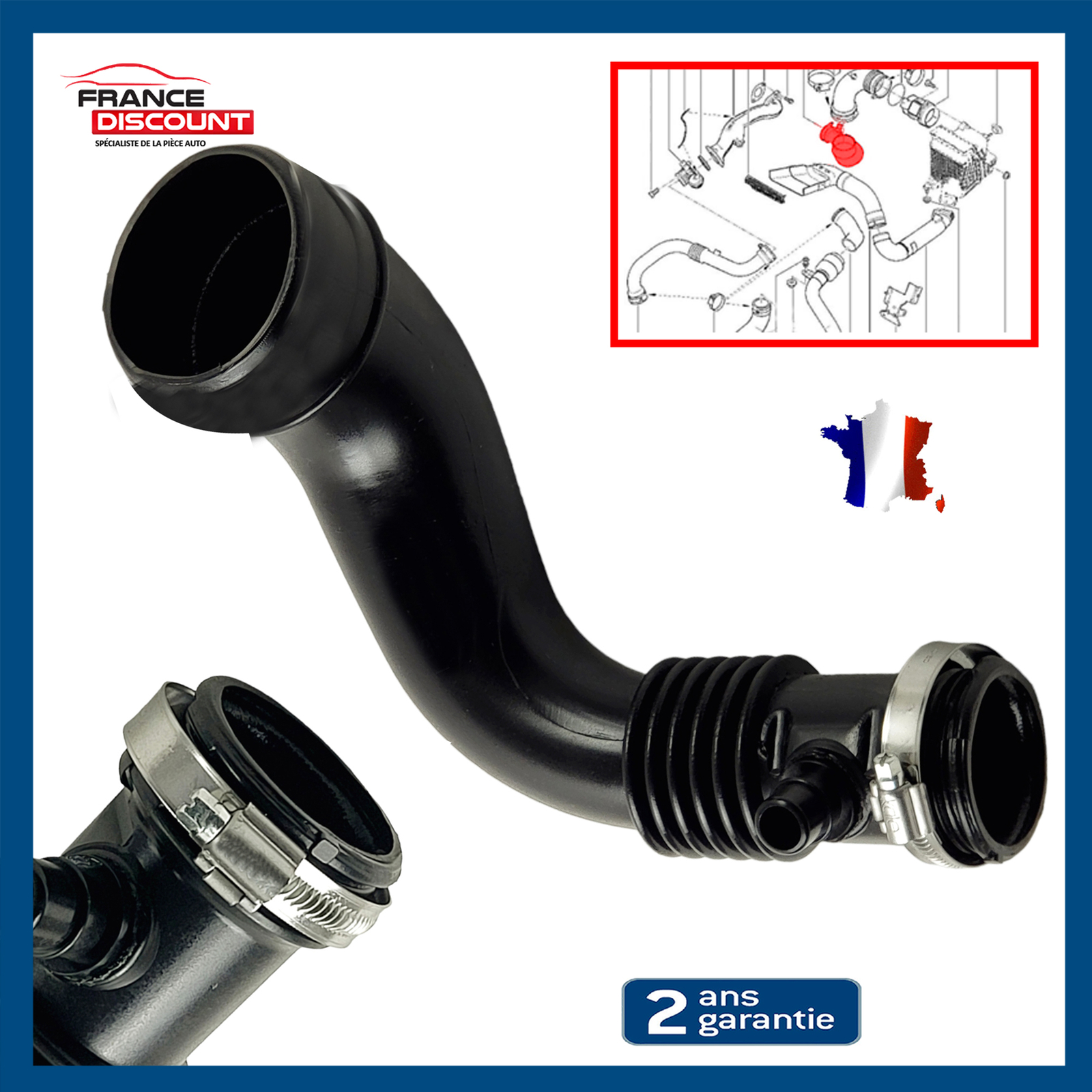 Durite turbo fendue sur Grand Scénic II ? Réparez avec la pièce 8200201615