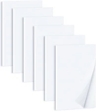 6 Pack 4x6 Blank Memo Note Pads 50 Sheets Small Scratch Pads for Writing