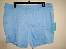 Ladies Shorts Blue Size 20W Caribbean Joe