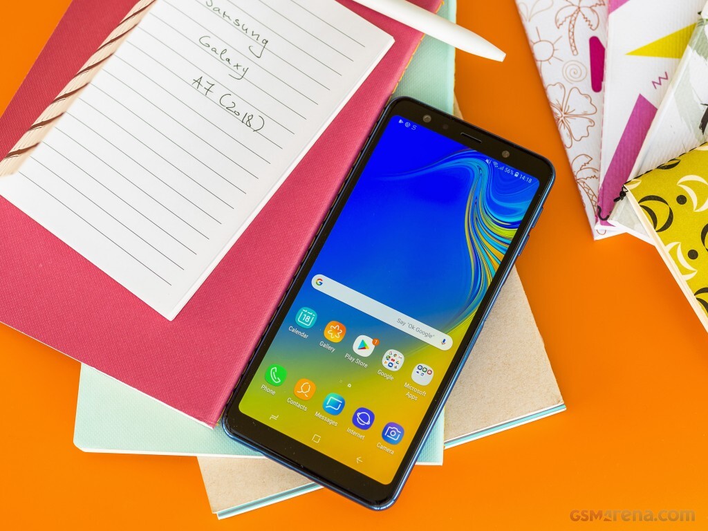 SAMSUNG - Galaxy A7 ブルー 64GB Samsung Galaxy A7 (2018) A750F 64GB+4GB Dual Sim Unlocked