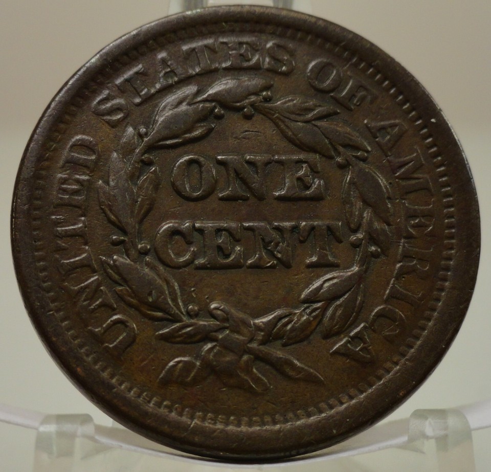 1852 large cent, braided hair Liberty, 67024 BIN eBay