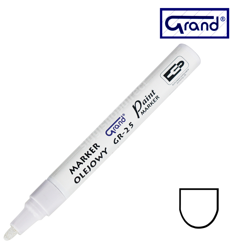 White Paint Marker Oil Based Waterproof Pen Wood Glass Plastic Tyre