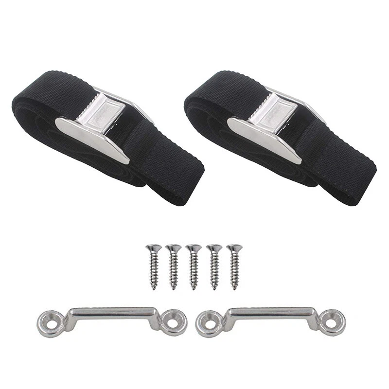 Chuanke 2 pcs Nylon Tie Down Strap Tie Down Kit Tackle Box Tie Down Strap kit