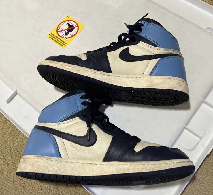 Nike Air Jordan 1 Retro High Og Gs Obsidian UNC GS 575441 Nike Air Jordan 1 Retro High Og Gs Obsidian UNC GS 575441