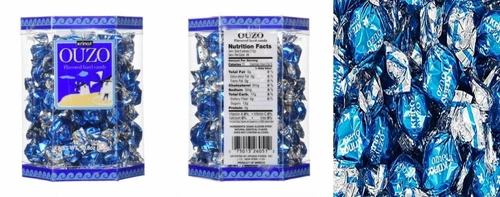 Krinos Ouzo Candy - Greek Favorite - Licorice Flavored Treat - Single