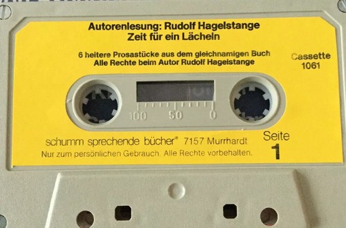 MC Rudolf Hagelstange - Zeit für ein Lächeln (Schumm Sprechende Bücher) Prosa - Picture 6 of 7