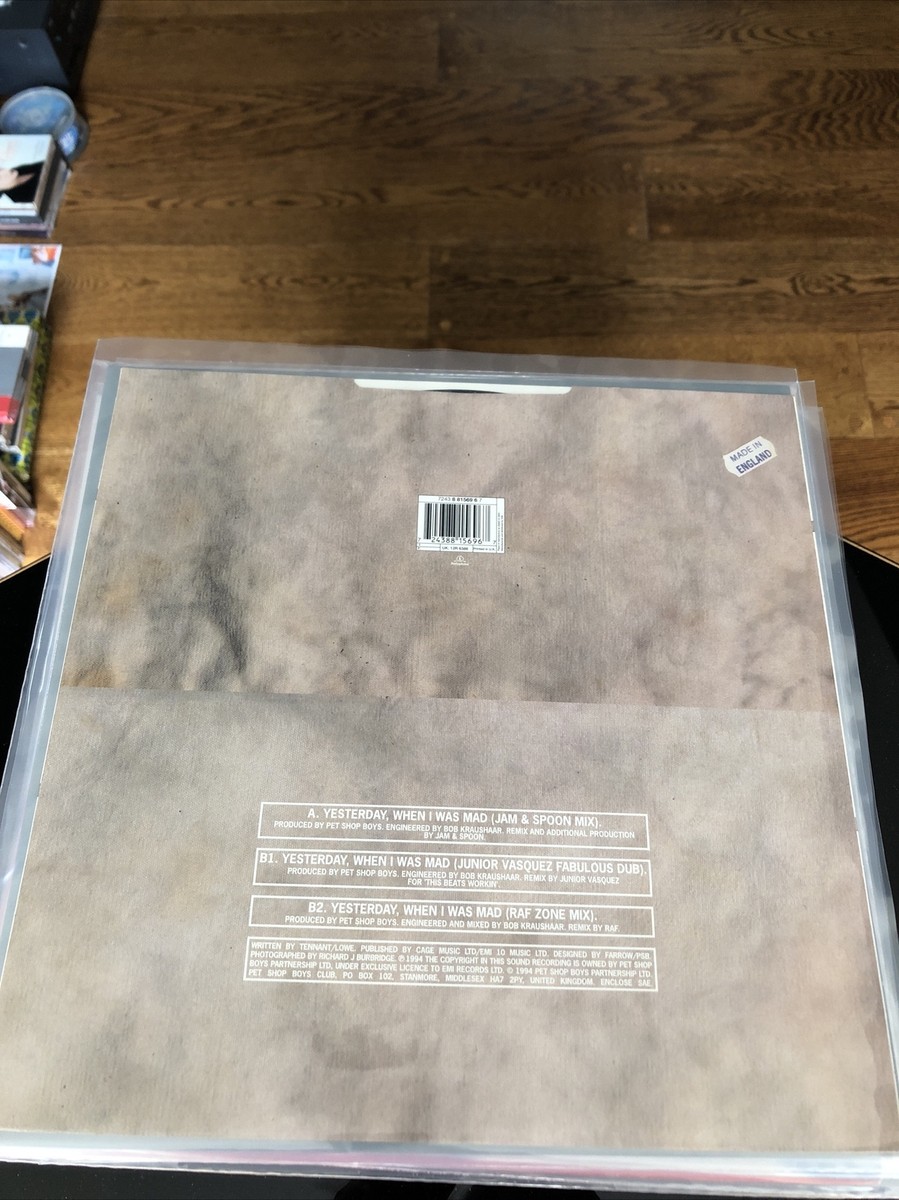 Mint- Pet Shop Boys Yesterday, When I Was Mad (1994) EMI Records