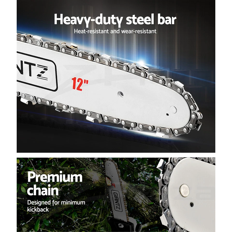 Giantz 62CC Petrol Pole Chainsaw Chain Saw Pruner Pro Arbor Tree Tool Black - image 3 of 4