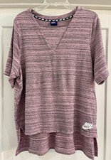 Nike Women's Short Sleeve Shirt Size XL Sportswear Advance 15 Pink Beautiful EUC