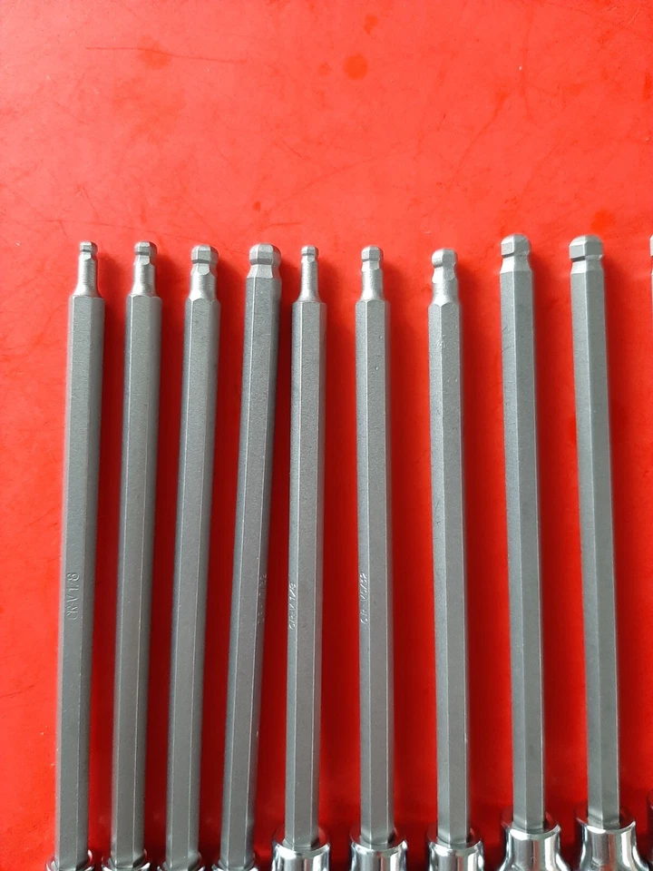 New KOBALT TOOLS 11pc 1/4 3/8 Drive SAE Long Ball End Hex Bit Driver Socket Set - Image 4 of 4